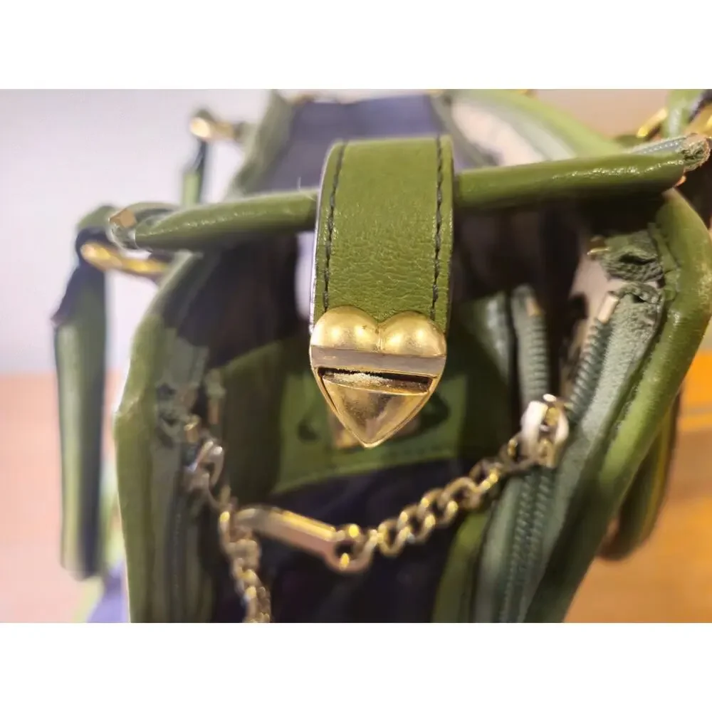 Vintage Y2K Juicy Couture Pet Dog/Cat Carrier Green & Blue Velour